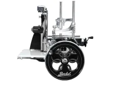 Affettatrice a volano p15 acciaio colore nero con decoro argento Berkel
