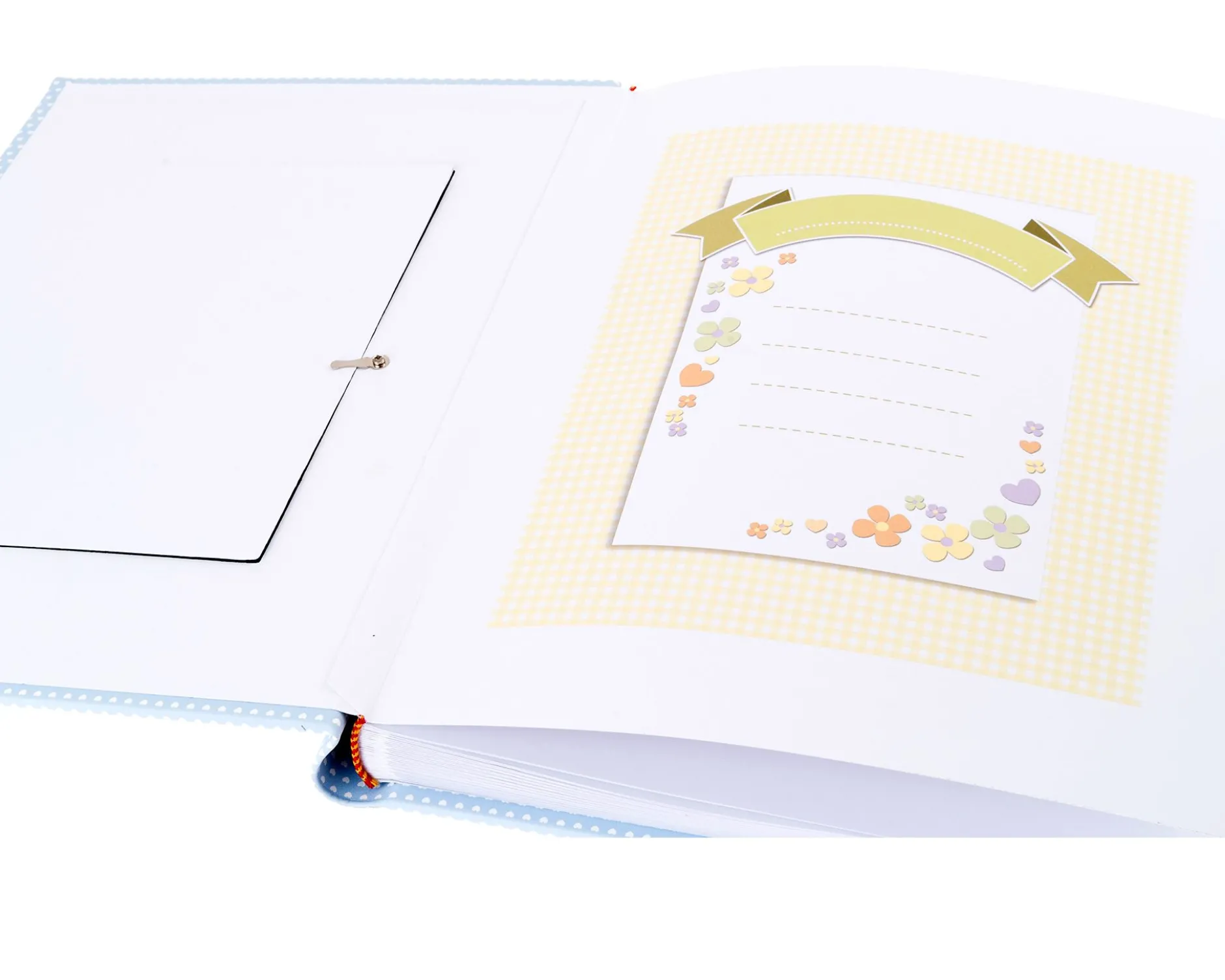 Album orsetto sleepy argento pvd con cornice portafoto celeste Selezione zanolli