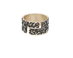 Anello argento brunito con ancore Selezione zanolli