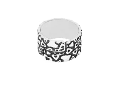 Anello argento brunito con cuori Selezione zanolli