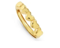 Anello armonica argento dorato cuori Nomination