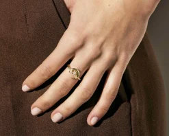 Anello dreams beats argento dorato luna con zirconi Nomination