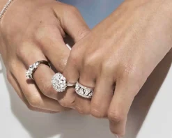 Anello life bouquet argento con pietre cubic zirconia Nomination
