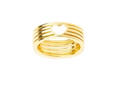 Anello lovelight argento dorato con cubic zirconia bianchi Nomination