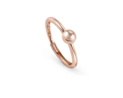 Anello soul argento oro rosa con pallina liscia Nomination