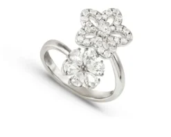 Anello sweet madame argento fiore bianco Nomination