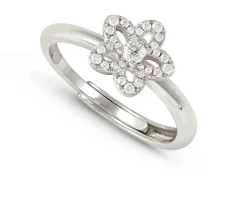 Anello sweet madame argento fiore bianco Nomination