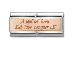 Angel of love composable acciaio e oro rosa Nomination