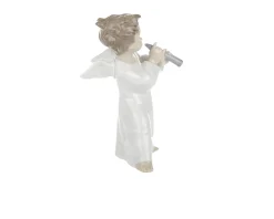 Angioletto con flauto porcellana Lladro'