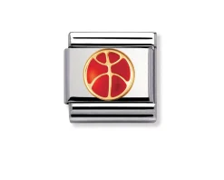 Basket composable acciaio oro e smalto Nomination
