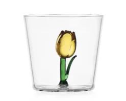 Bicchiere tumbler botanica tulipano giallo Ichendorf