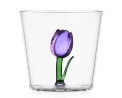 Bicchiere tumbler botanica tulipano lilla Ichendorf