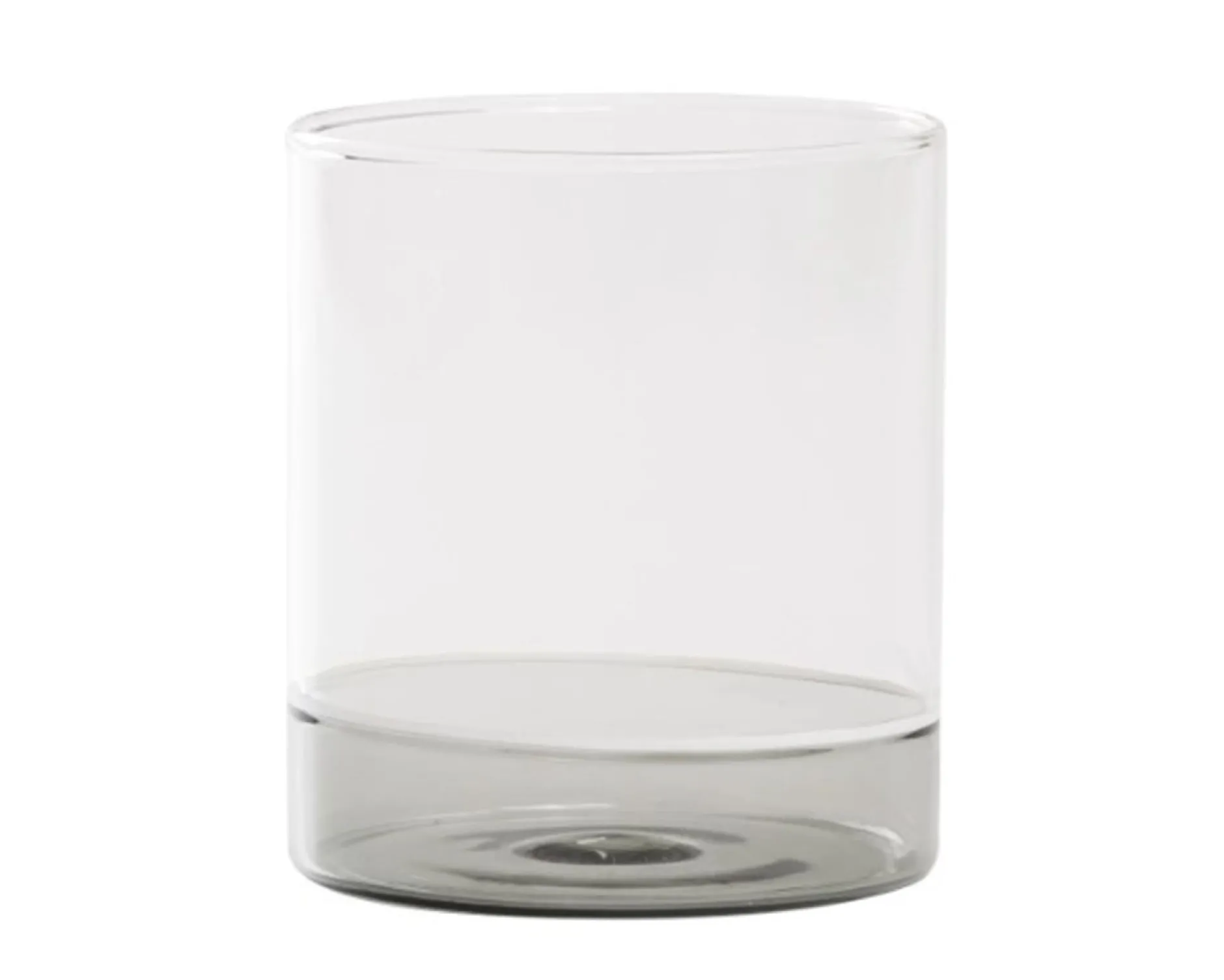 Bicchiere tumbler filo bianco grigio Zafferano