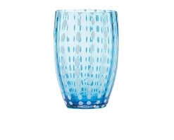 Bicchiere tumbler perle acquamarina Zafferano