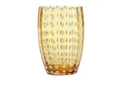 Bicchiere tumbler perle ambra Zafferano