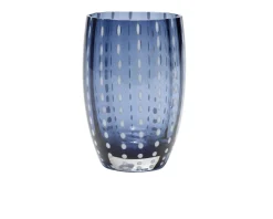Bicchiere tumbler perle grigio blu Zafferano