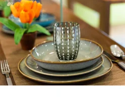 Bicchiere tumbler perle grigio Zafferano