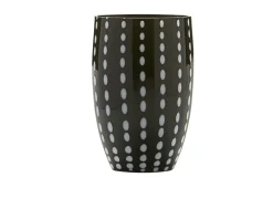 Bicchiere tumbler perle nero Zafferano