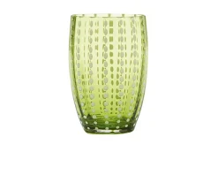 Bicchiere tumbler perle verde mela Zafferano