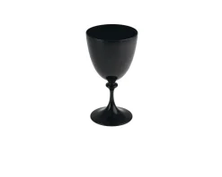 Bicchiere vino mori vetro di murano nero Nasonmoretti