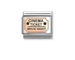 Biglietto cinema composable acciaio e oro rosa Nomination