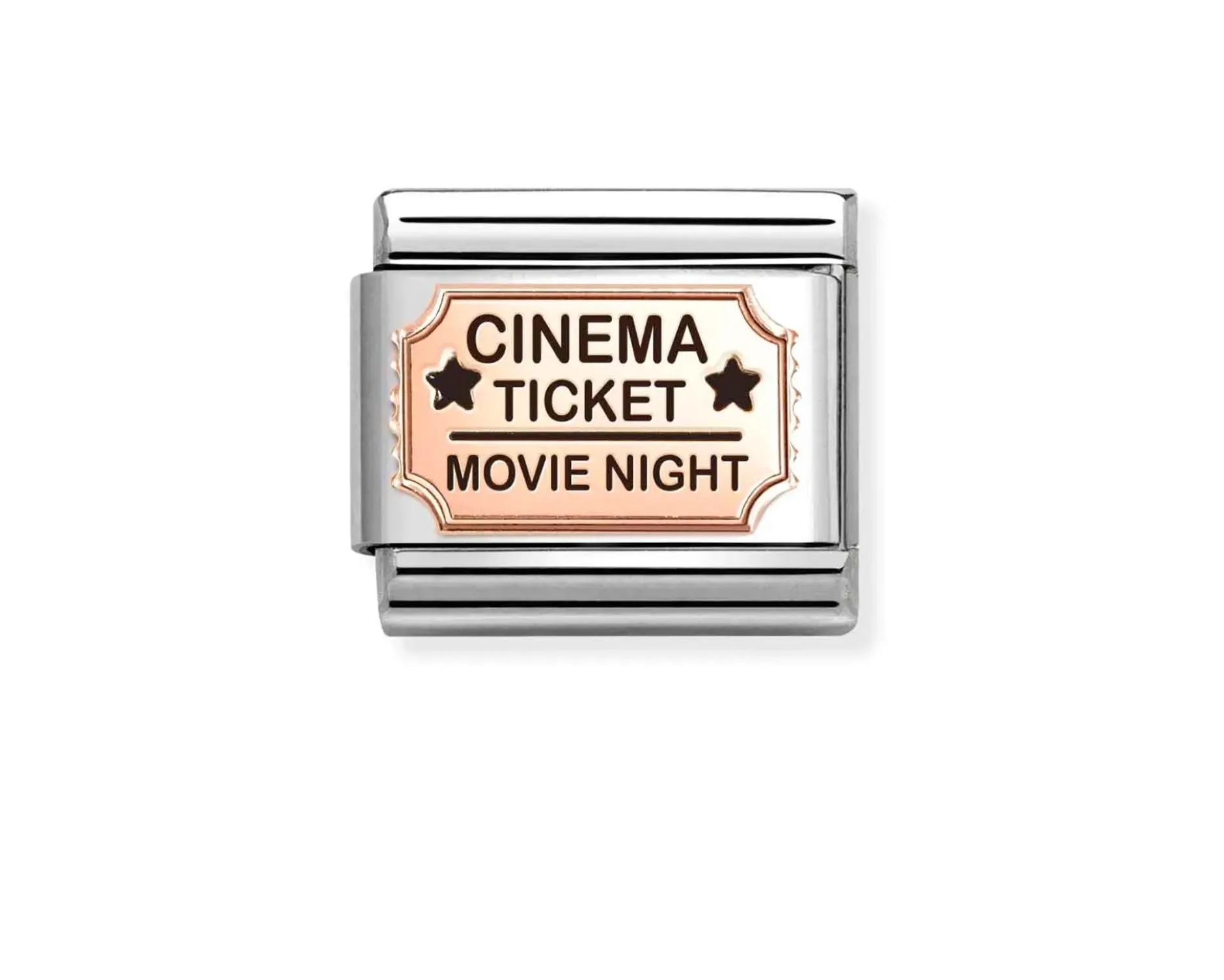 Biglietto cinema composable acciaio e oro rosa Nomination