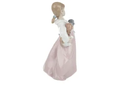 Bimba con cuccioli porcellana Lladro'