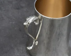 Boccale liscio argento con manico a s usato ricondizionato Zanolli vintage