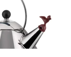 Bollitore elettrico mg32 acciaio con manico azzurro Alessi