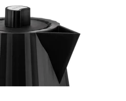 Bollitore elettrico plissè nero Alessi