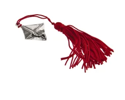 Bomboniera laurea cappello della laurea argento con sacchetto portaconfetti Selezione zanolli