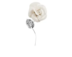 Bomboniera rosa capodimonte argento bianca Selezione zanolli