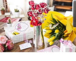Bomboniera rosa rossa silver plated con confezione regalo Selezione zanolli