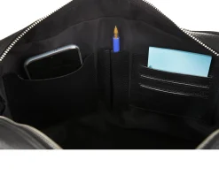 Borsa bowling slim pelle nera Selezione zanolli