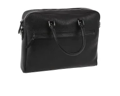 Borsa bowling slim pelle nera Selezione zanolli