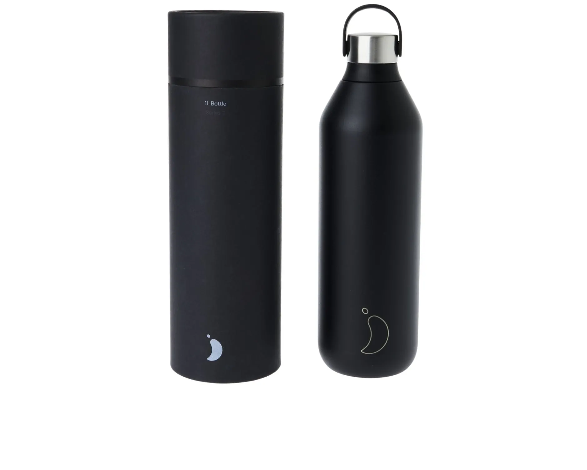 Bottiglia termica acciaio nero abisso Chilly's bottles