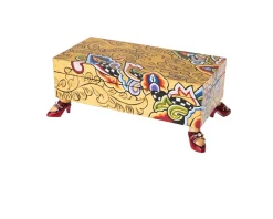 Box rectangular gold dipinto a mano Tom's drag