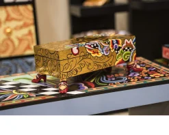 Box rectangular gold dipinto a mano Tom's drag