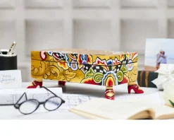 Box rectangular gold dipinto a mano Tom's drag