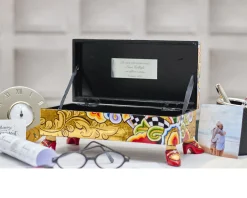 Box rectangular gold dipinto a mano Tom's drag