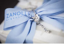 Bracciale angelo oro 750‰ con piastrina rettangolare Selezione zanolli
