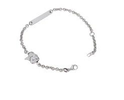 Bracciale angelo oro 750‰ con piastrina rettangolare Selezione zanolli