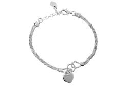 Bracciale argento con cuore centrale Selezione zanolli