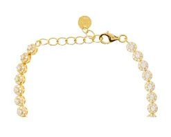 Bracciale argento con finitura oro e cubic zirconia Sovrani