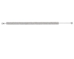 Bracciale argento con pavè di zirconi bianchi Sovrani
