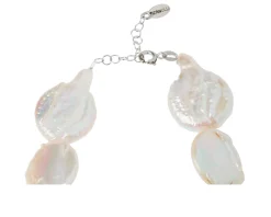 Bracciale argento con perle tonde piatte Selezione zanolli