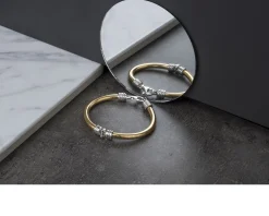Bracciale argento tubogas con lavorazione centrale Selezione zanolli