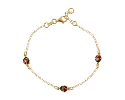 Bracciale bimba argento dorato coccinelle Selezione zanolli