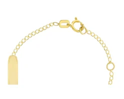 Bracciale bimba oro 750‰ con cuore e piastrina Selezione zanolli