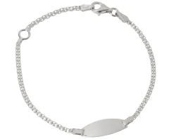 Bracciale bimbo/a argento con piastrina Selezione zanolli